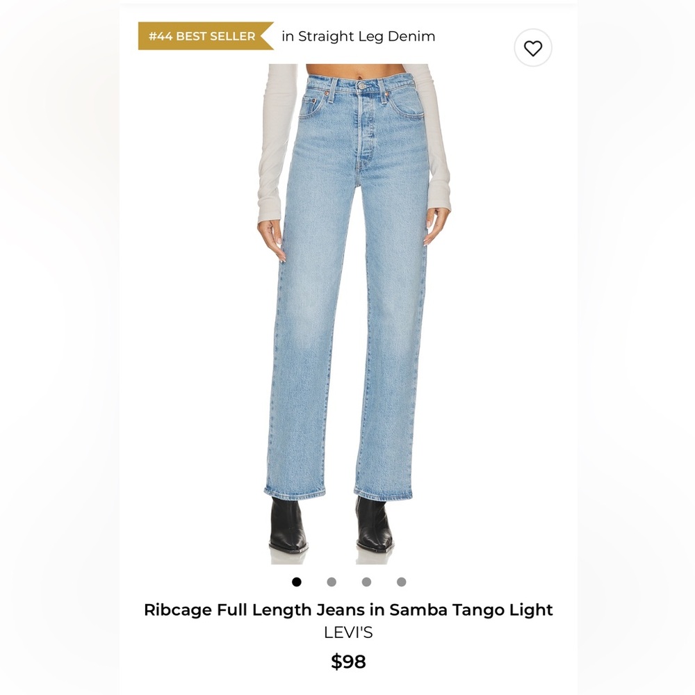 Levi's Light Blue Straight Leg Jeans